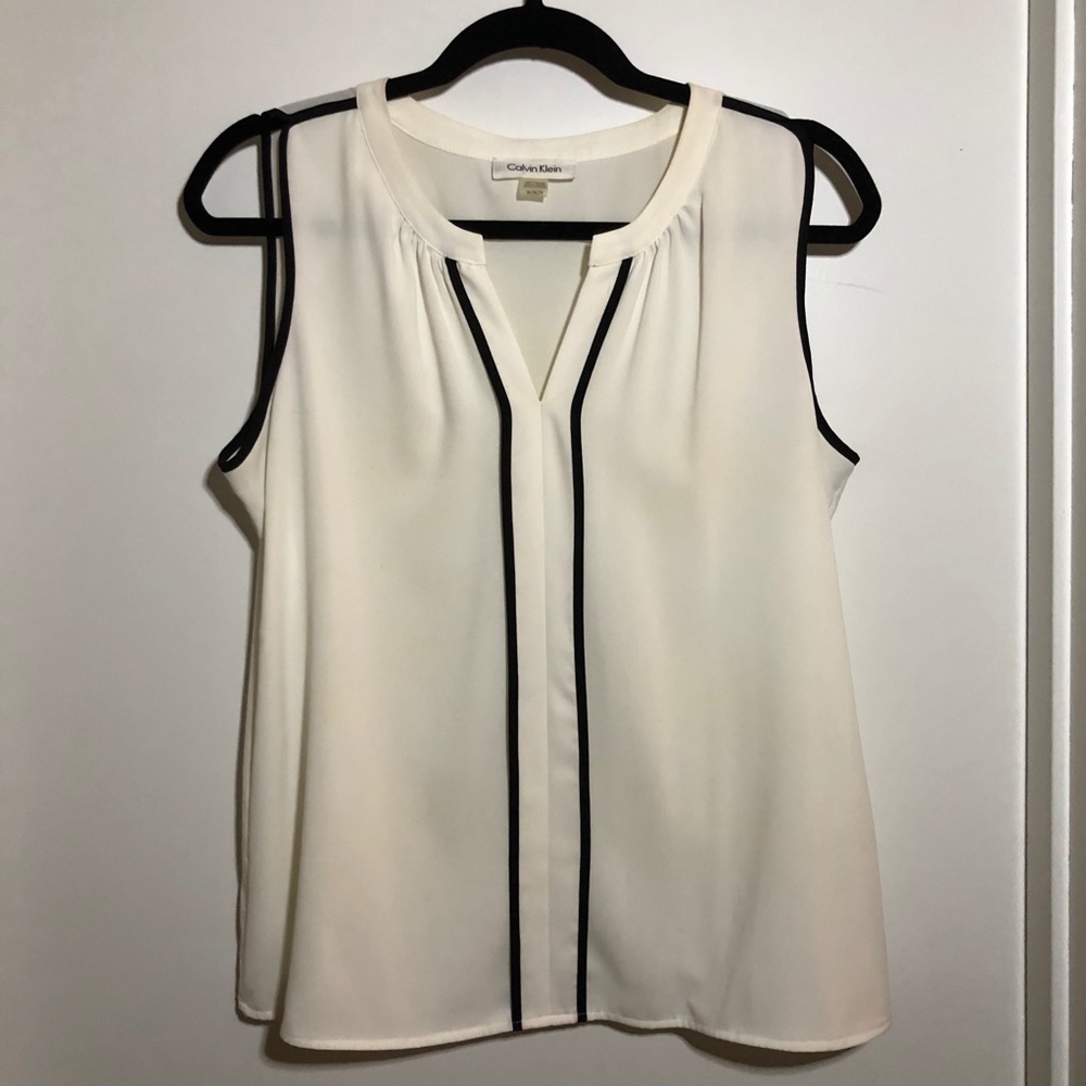 Black and White Calvin Klein Blouse
